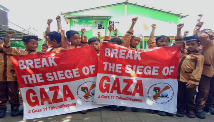 24 April, Indonesia Ikut Aksi Solidaritas Gaza Internasional 1 Kampanye Hentikan Blokade atas Gaza