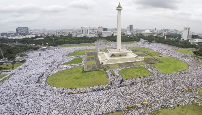 Massa Aksi Bela Islam 212. Foto: BBC