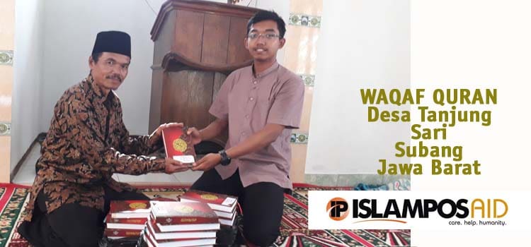 30 Quran Waqaf Disalurkan IslamposAid di Desa Tanjung Sari-Subang 1