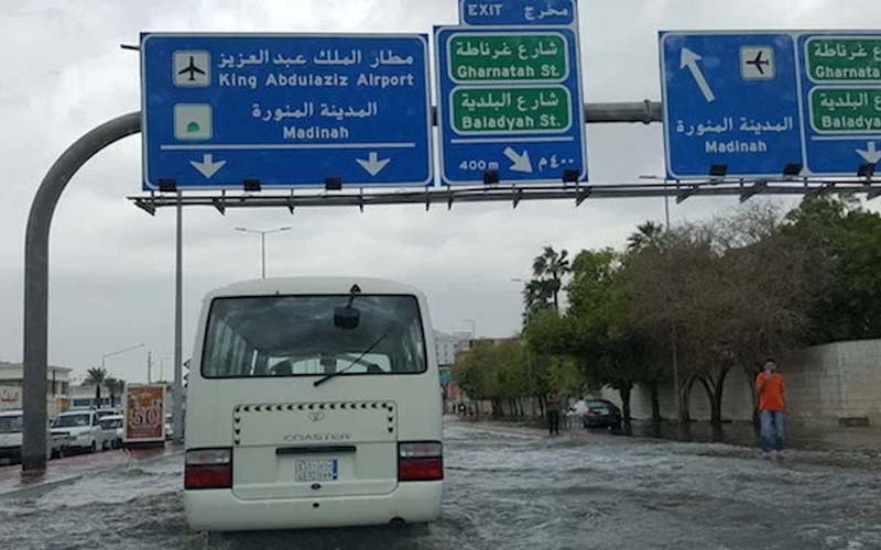 Ilustrasi banjir. Foto: Arab News