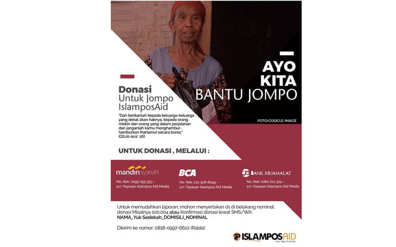 Laporan Perpekan Islampos Aid Bantu Jompo 2