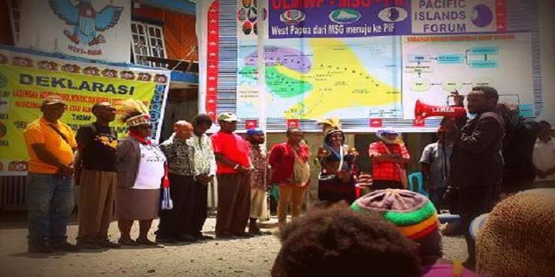 Deklarasi Gerakan Anti Minuman Keras Lintas Bangsa Papua (GAMKLBP). Foto: Papua.us