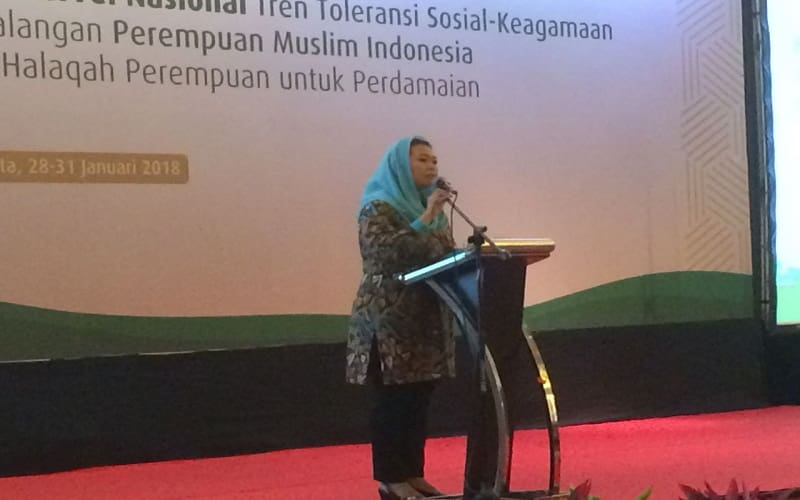 Direktur Wahid Foundation Yenny Wahid. Foto: Rhio/Islampos