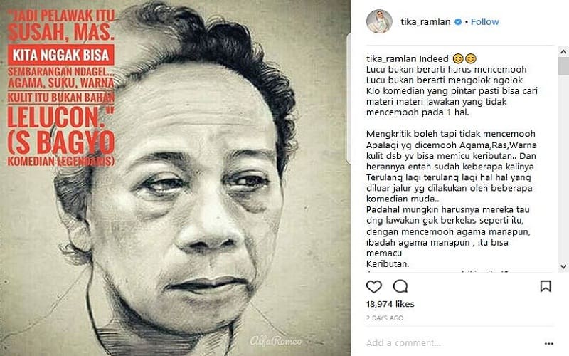 Foto: instagram.com/tika_ramlan