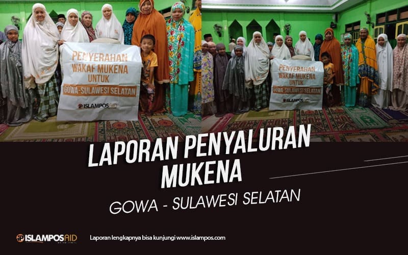 IslamposAid Salurkan 20 Mukena Waqaf ke Masjid Nurul Huda Gowa, Sulawesi Selatan 1