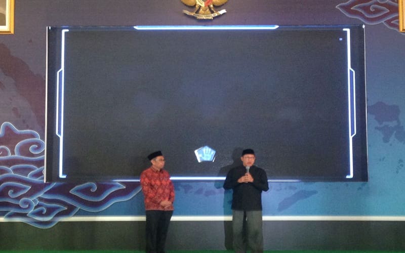 Menteri Agama RI Lukman Hakim Saifuddin membuka Rapat Kerja Nasional (Rakernas) Kementerian Agama (Kemenag) tahun 2018 yang digelar dari 29-31 Januari 2018 di Hotel Grand Sahid Jaya Jakarta. Foto: Tommy/Islampos