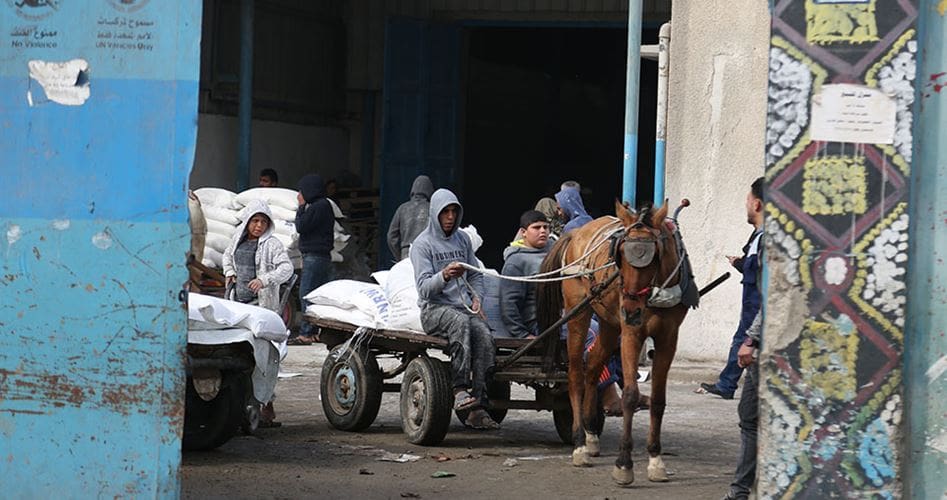 Distribusi bantuan UNRWA di Palestina. Foto: PIC