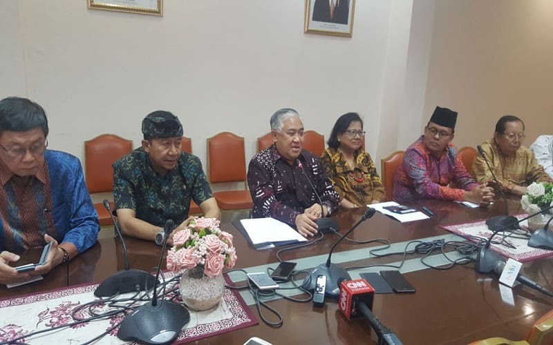 Utusan khusus presiden untuk Dialog dan Kerjasama Antaragama dan Peradaban(UKP-DKAP) Din Syamsuddin. Foto: Rhio/Islampos.