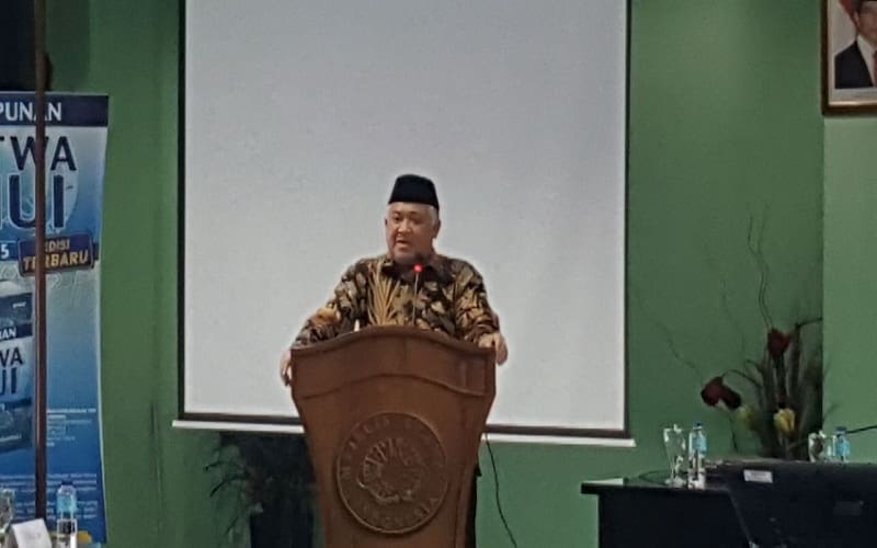 Utusan Khusus Presiden untuk Dialog dan Kerjasama Antaragama dan Peradaban (UKP-DKAP) Prof. Dr. KH. Din Syamsuddin. Foto: Rhio/Islampos