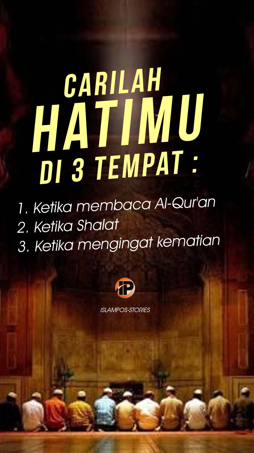 Carilah Hatimu di 3 Tempat 1