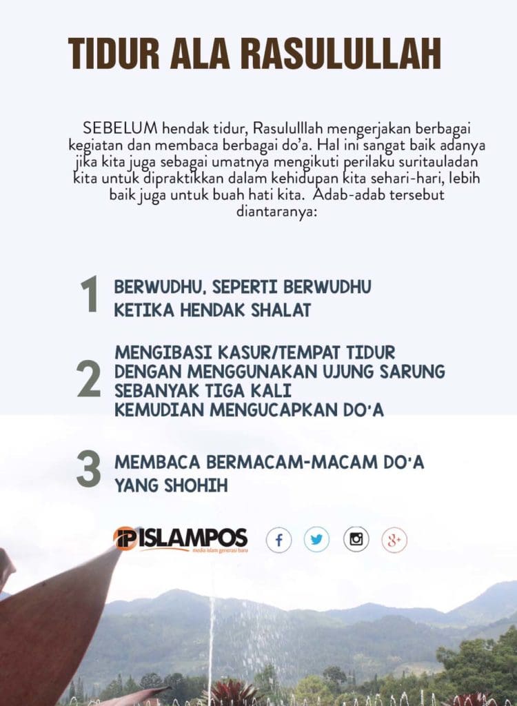 Tidur ala Rasulullah 1