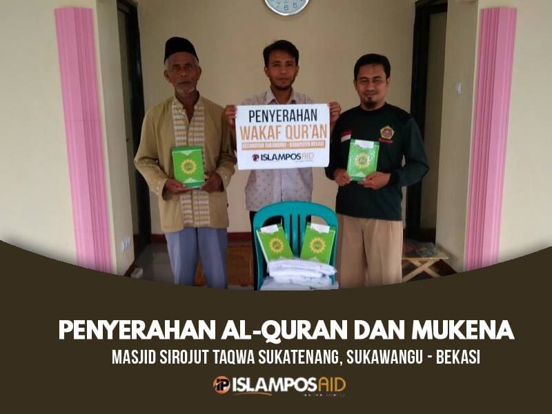IslamposAid Salurkan 10 Al-Qur’an dan 10 Mukena ke Masjid Sirojut Taqwa, Bekasi 3