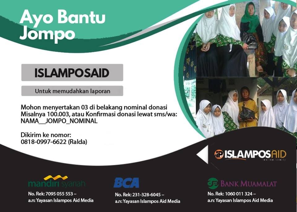 Laporan Perpekan IslamposAid Peduli Jompo 1