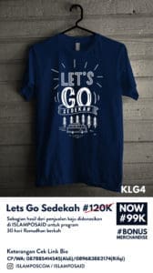 Open Pre-Order Kaos Lets Go Sedekah 2