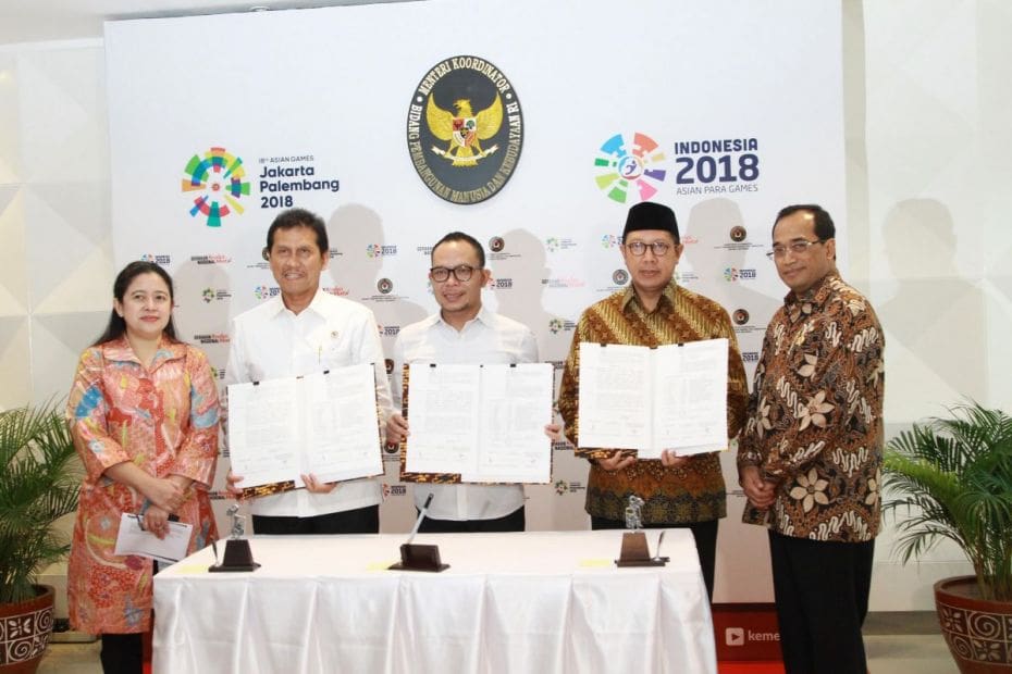 Penandatanganan SKB berlangsung di Kantor Kementerian Koodinator Bidang Pembangunan Manusia dan Kebudayaan (PMK). Foto: Kemenag
