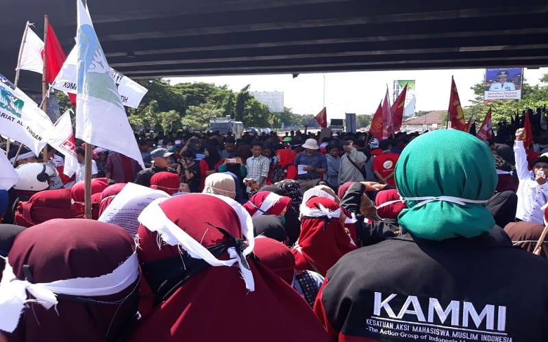 Peringatan May Day 2018 di Jakarta. Foto: Rhio/Islampos