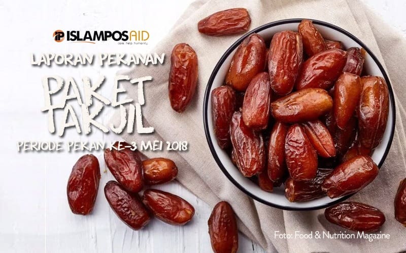 Laporan Perpekan IslamposAid Takjil Ramadhan ke-3 Bulan Mei 2
