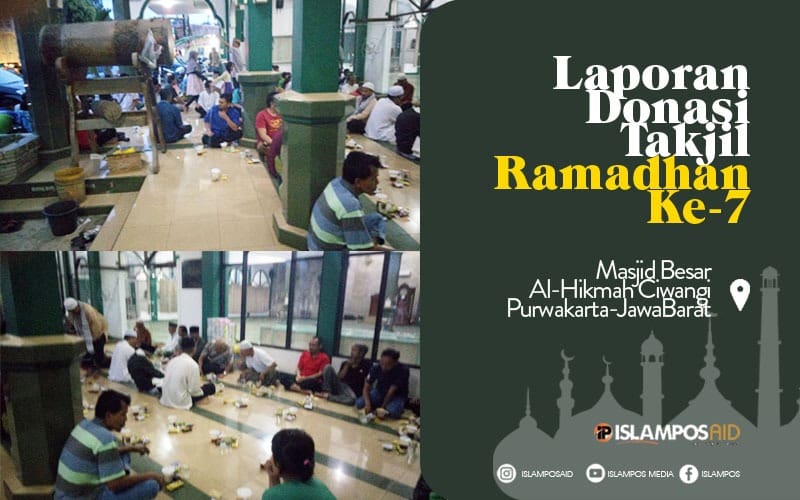 Takjil ke-7 IslamposAid Diberikan Masjid Besar Al-Hikmah Ciwangi, Purwakarta 5