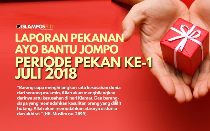 Laporan Donasi Bantu Jompo Juli ke-1 2