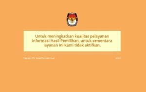 Laman Info Pemilu di Situs KPU Tak Dapat Diakses 1 KPU