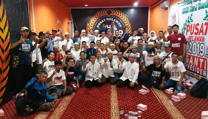 Pusat Relawan #2019GantiPresiden Sulawesi Selatan (RGP Sulsel). Foto: Istimewa
