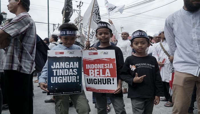 Pernyataan Sikap Aksi Solidaritas Masyarakat Yogyakarta untuk Muslim Uyghur 1 Aksi Aliansi Masyarakat Yogyakarta untuk Muslim Uighur. Foto: Istimewa