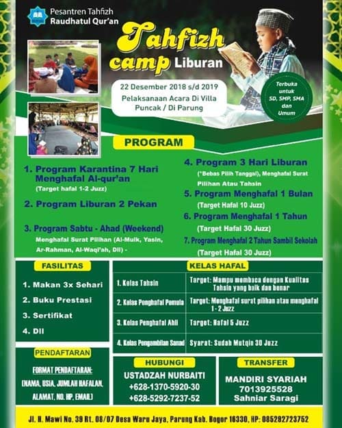Yuk Ikuti, Tahfizh Camp Liburan 2 Yuk Ikuti, Tahfizh Camp Liburan 2
