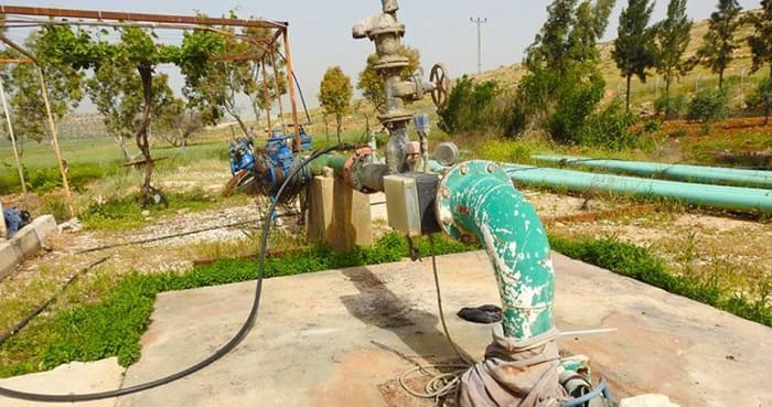Pipa air di Nablus. Foto: PIC