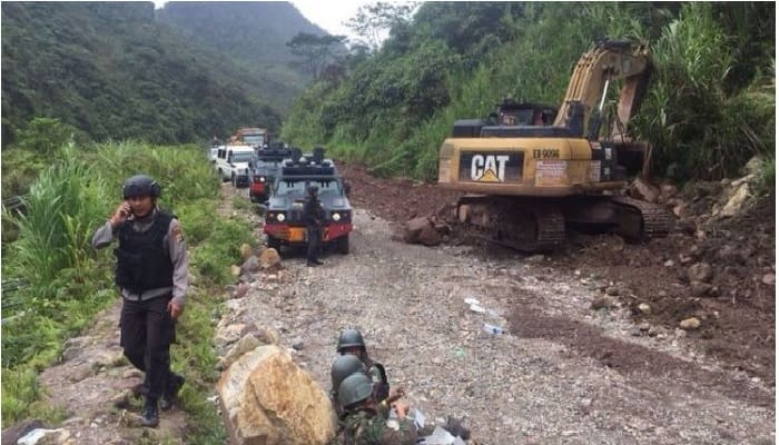 surat peringatan Kelompok Egianus Kogoya