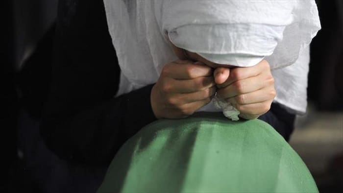 Ilustrasi Warga Palestina bersedih. Foto: Anadolu