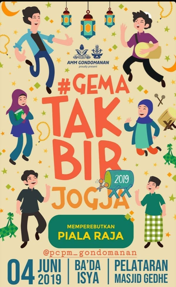 AMM Gondomanan Gelar Gema Takbir Jogja Piala Raja 2