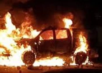 Kebakaran pangkalan militer. Foto: Palinfo