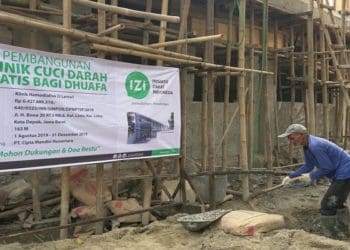 Pembangunan klinik Cuci Darah. Foto: Istimewa ((Humas IZI/ Fajri)