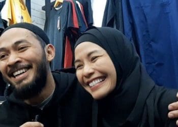 Uki eks NOAH dan istri. Foto: Tribun
