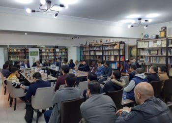 KAMMI Turki hadiri pertemuan bersama mahasiswa internasional dengan Presiden Kashmir Sardar Masood Khan. Foto: Istimewa