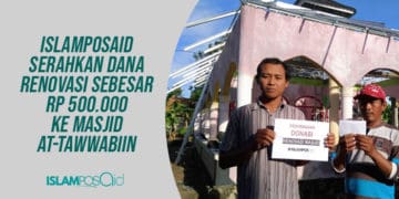 IslamposAid Serahkan Dana Renovasi Sebesar Rp 500.000 ke Masjid At-Tawwabiin 1 masjid