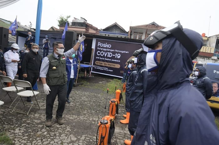 Pemprov Jabar Mengaku Siap Antisipasi Lonjakan Jumlah Kasus Positif COVID-19 1 Gubernur Jabar Ridwan Kamil dukung larangan mudik untuk mencegah penularan Covid-19. Foto: Saifal/Islampos