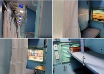 Gerbong kereta yang jadi Ruang Isolasi Covid-19 di India. Foto: Twitter:  Piyush Goyal