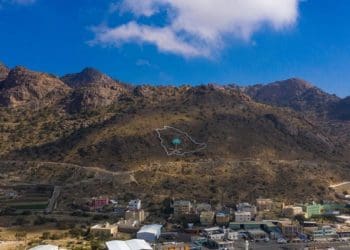 Tampilan udara provinsi Assir, Arab Saudi. Foto: The National