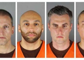 Para pelaku pembunuhan George Floyd (Hennepin County Sheriff's Office. Foto: via AP)