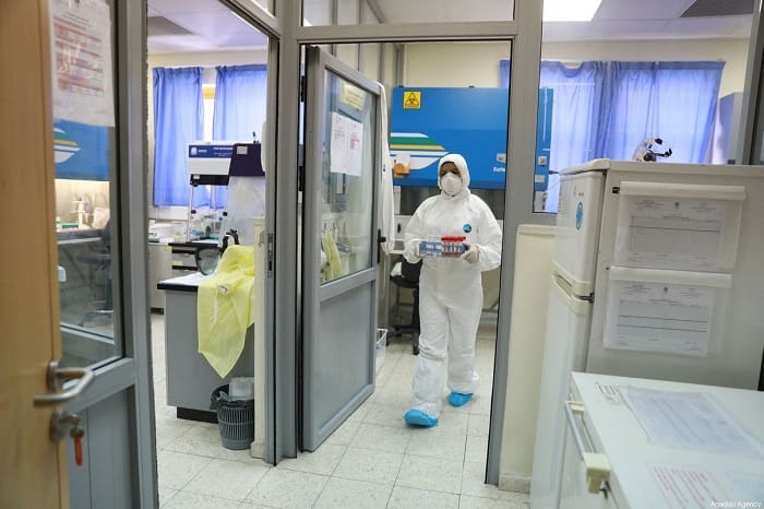Lab pengujian virus corona milik palestina dihancurkan tentara Israel. Foto: MEMO