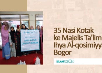 35 Nasi Kotak ke Majelis Ta’lim Ihya Alqosimiyyah, Bogor 1