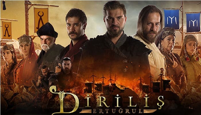 Poster serial Dirilis Ertugul yang diperankan Engin Altan