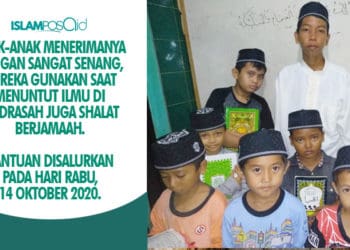Alhamdulillah, 15 Kopiah Diserahkan IslamposAid ke Anak-anak Madrasah di Banten 1