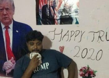 Pria India penyembah Trump meninggal dunia. Foto: Yeni Safak