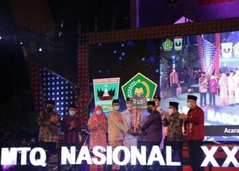 Sumatera Barat menjadi Juara Umum MTQ Nasional XXVIII tahun 2020. Foto: kemenag