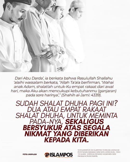 berapa jumlah rakaat shalat dhuha
