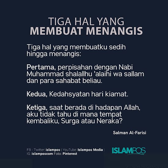 Salman Al-Farisi dan Abu Darda, Sekelumit Kisah Cinta dan Persahabatan 3 Nasihat bijak Salman Al-Farisi 2