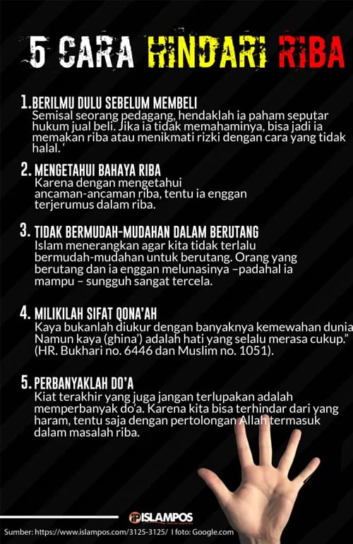 Riba Merajalela karena ... 3 Cara menghindari riba