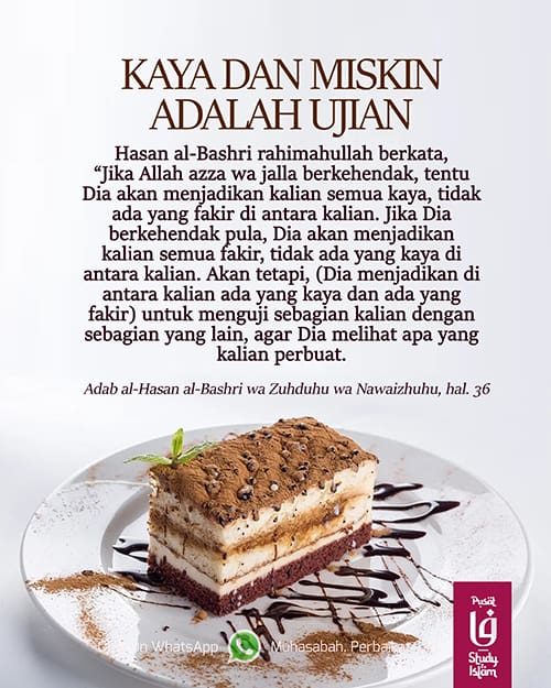 Rahasia kaya, Keutamaan Orang Faqir, Bahaya Hidup Sengsara